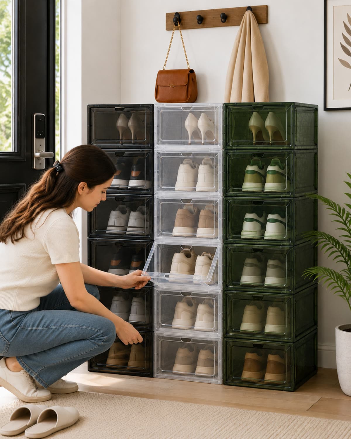 Zapatera organizadora de 6 niveles, vista principal