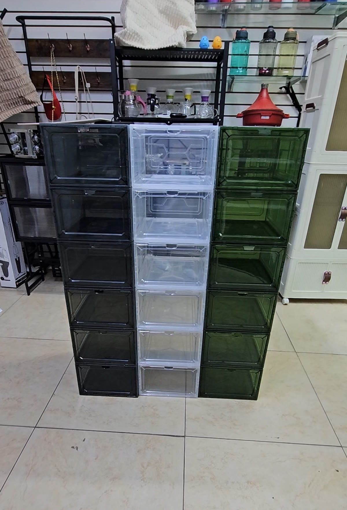 Zapatera organizadora de 6 niveles, fotografía real del producto en tienda